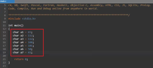 ASCII Code - Table of ASCII characters and Example