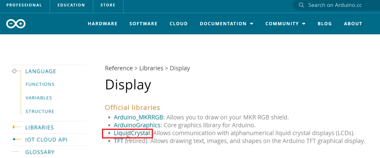 Liquid Crystal Library Code Examples Adding arduino Library to project in platformIO - FSM Lecture 31
