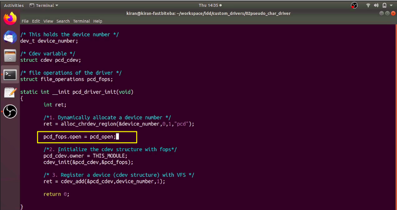 File operations structure initialization | Linux Device Driver(LDD)