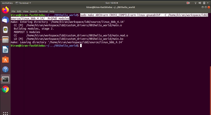 How to create Makefile? Linux Device Driver Programming