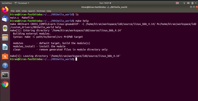 How to create Makefile? Linux Device Driver Programming