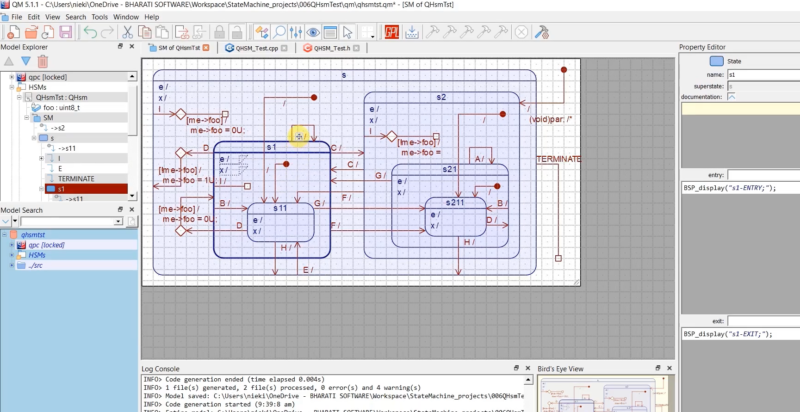 Finite State Machines (FSM): Adding Codes to Files Using QM Tool