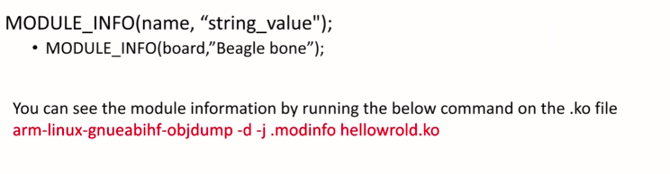 LKM Entry Point Registration and Module Metadata Macros