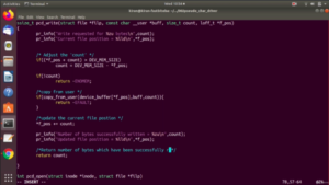 Read more about the article Linux Device Driver Programming Lecture 43- Write method implementation