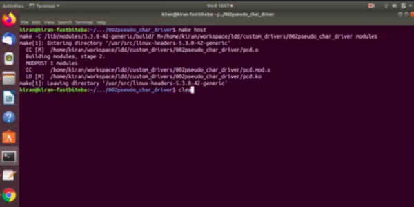 Write method implementation | Linux Device Driver Programming
