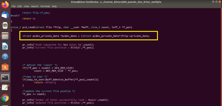 Pcd driver with multiple devices code implementation part-6| Linux