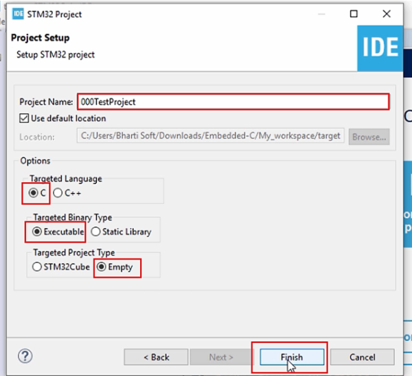 Creating an STM32CubeIDE Project for Target: Step-by-Step Guide