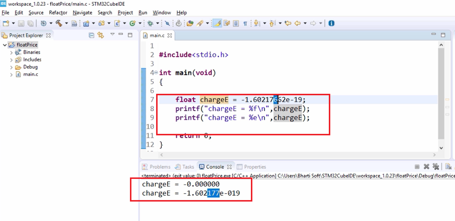 understanding print double-precision float 0.1 -... Difference between float and double datatypes with Example