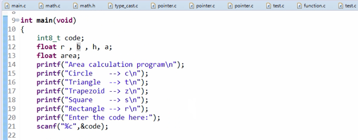arithmetic operations using switch case in javascript... Switch Case Exercise Solution for Geometrical Figures Area Calculation