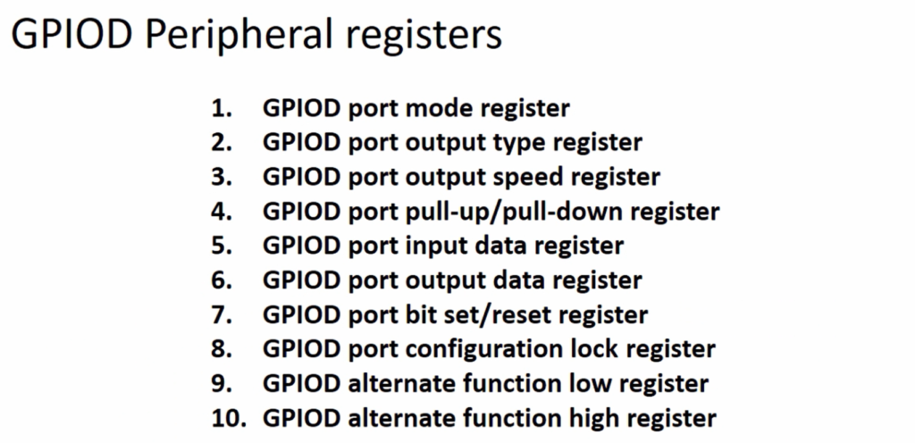 Memory Mapped Peripheral Registers and I/O Access in STM32 Microcontroller