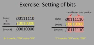 Read more about the article Microcontroller Embedded C Programming Lecture 101| Applicability of bitwise operators : Setting of bits