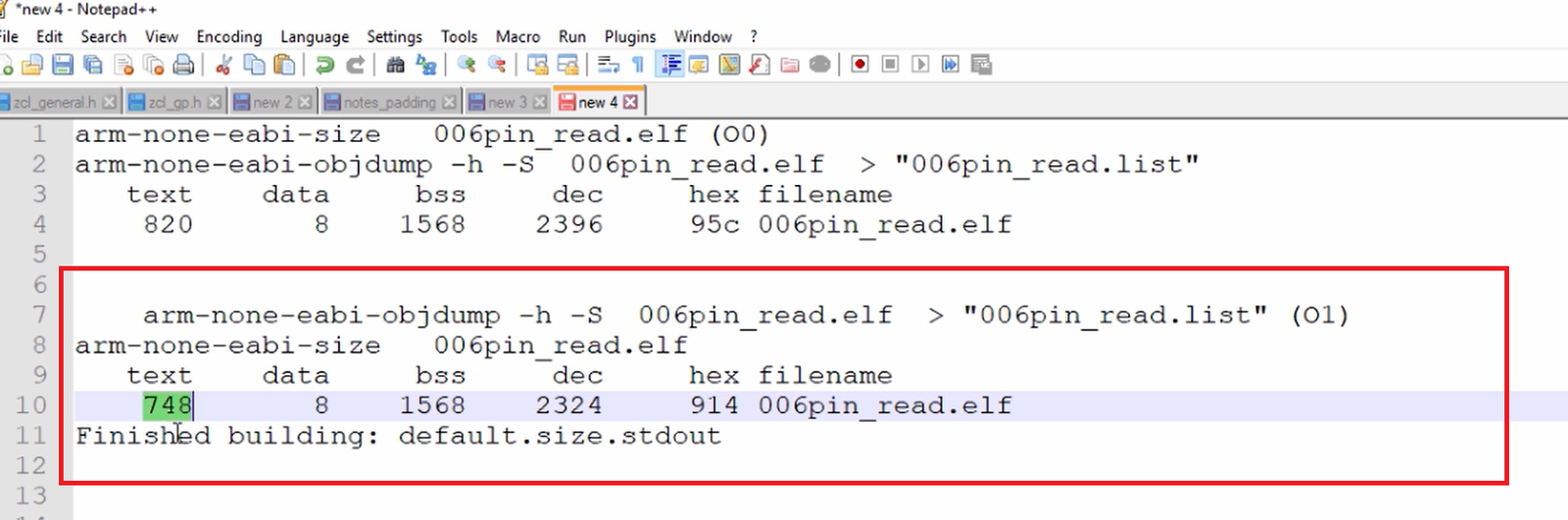 Different Compiler Optimization Levels for Code Efficiency