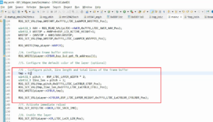 Read more about the article STM32-LTDC, LCD-TFT, LVGL(MCU3) Lecture 40| LTDC Layers initialization coding contd