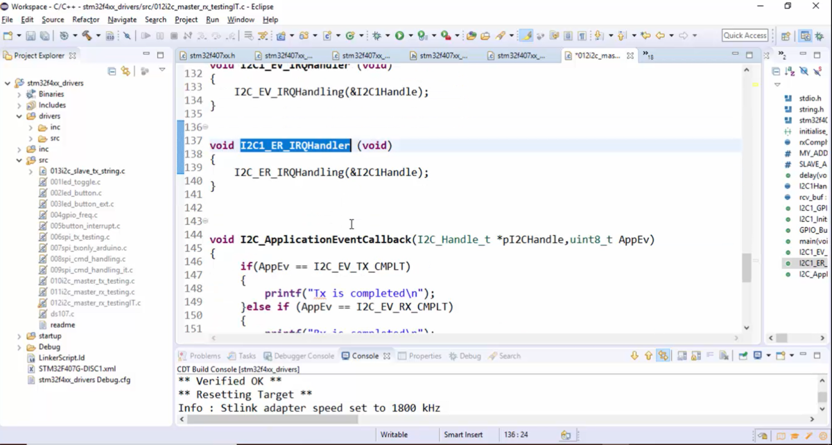 STM32 I2C Lecture 59 - Exercise: Coding Part 1