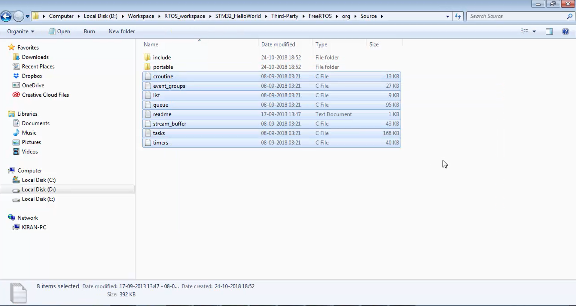 Creating FreeRTOS based project for STM32 MCUs Part-3