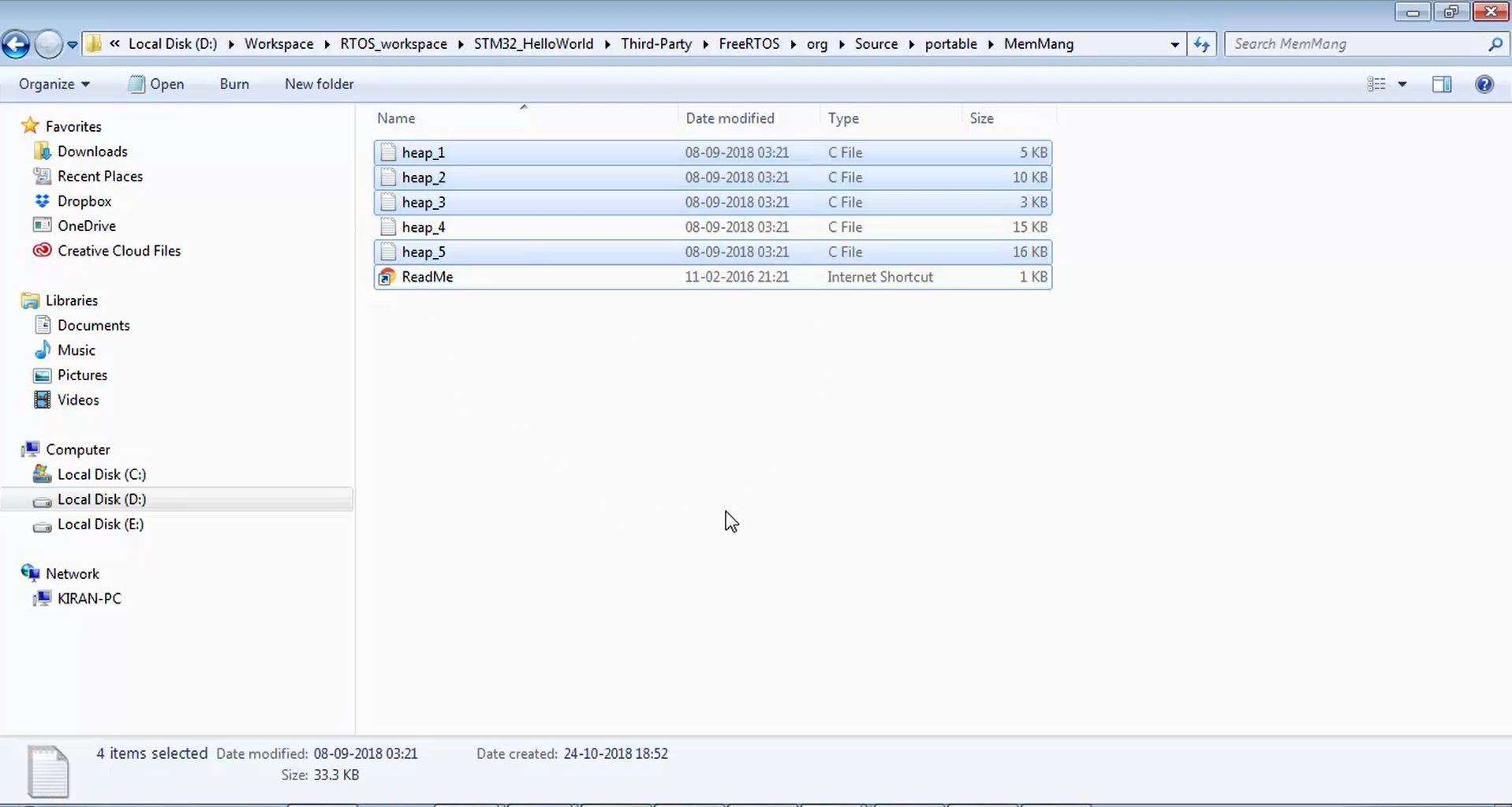 Creating FreeRTOS based project for STM32 MCUs Part-3