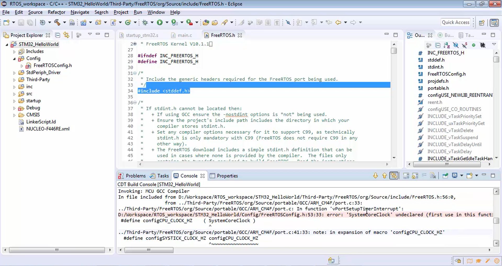 Creating FreeRTOS based project for STM32 MCUs Part-5