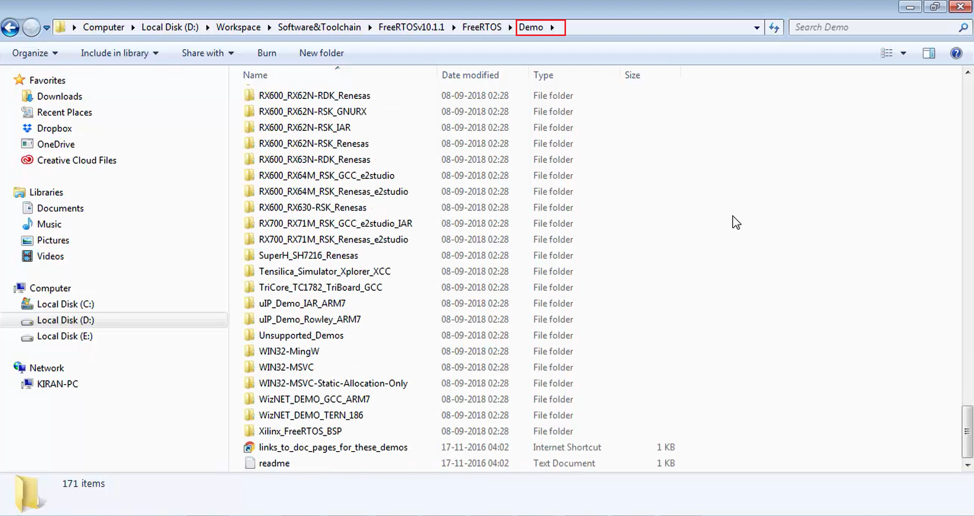 Demo folder