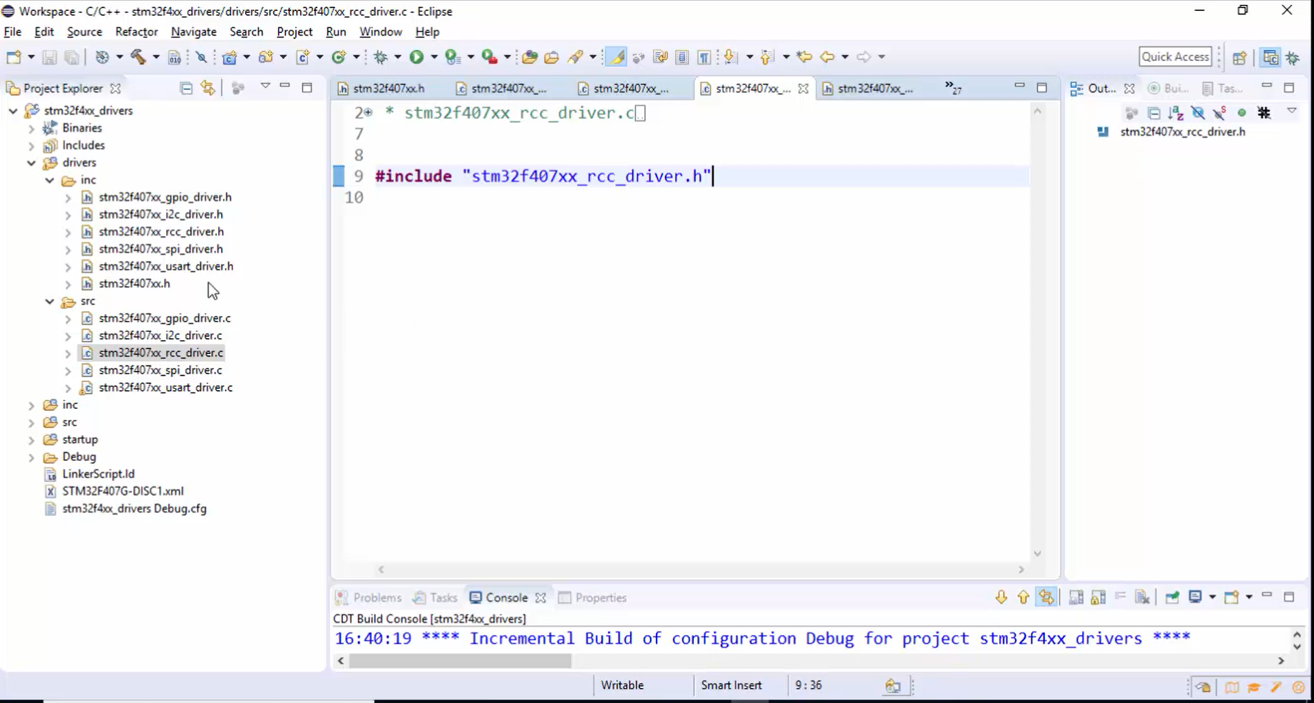 USART baud rate coding 