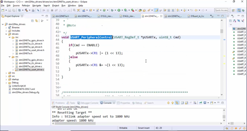 STM32 USART Lecture 3 - Configuration options and USART registers