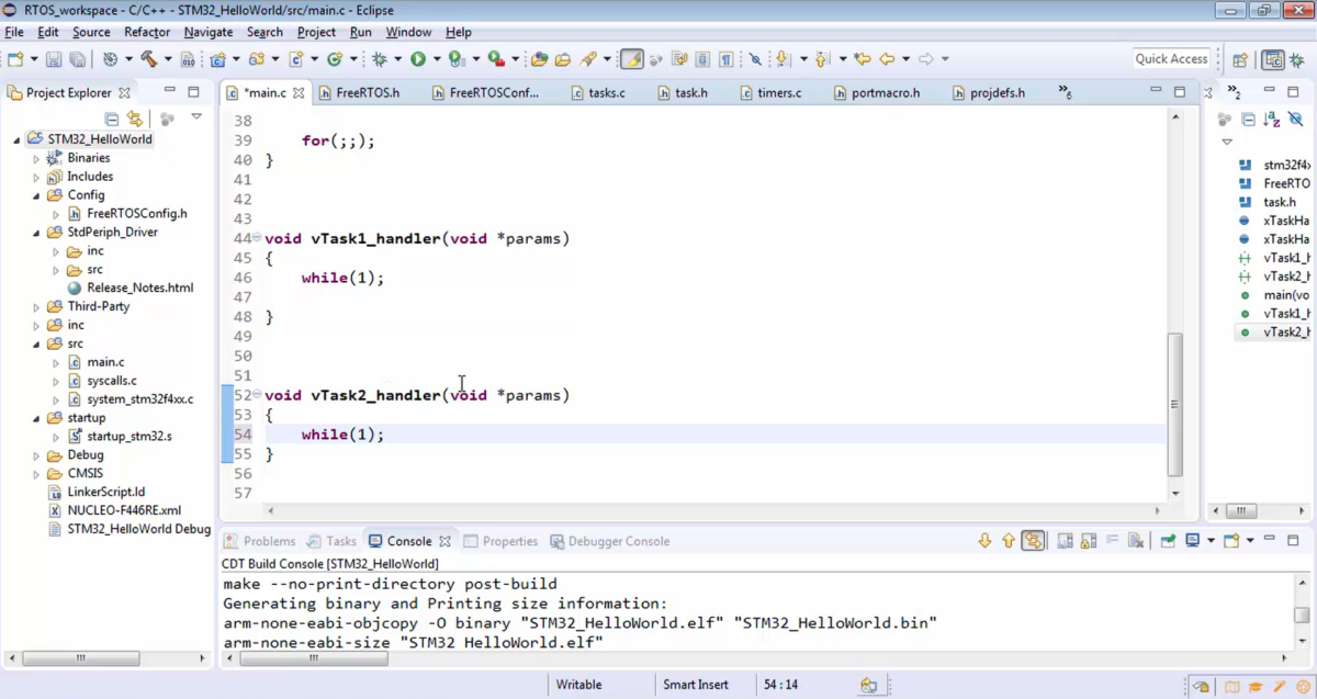 FreeRTOS Lecture 29 - Exercise: Creating FreeRTOS Tasks Part-2
