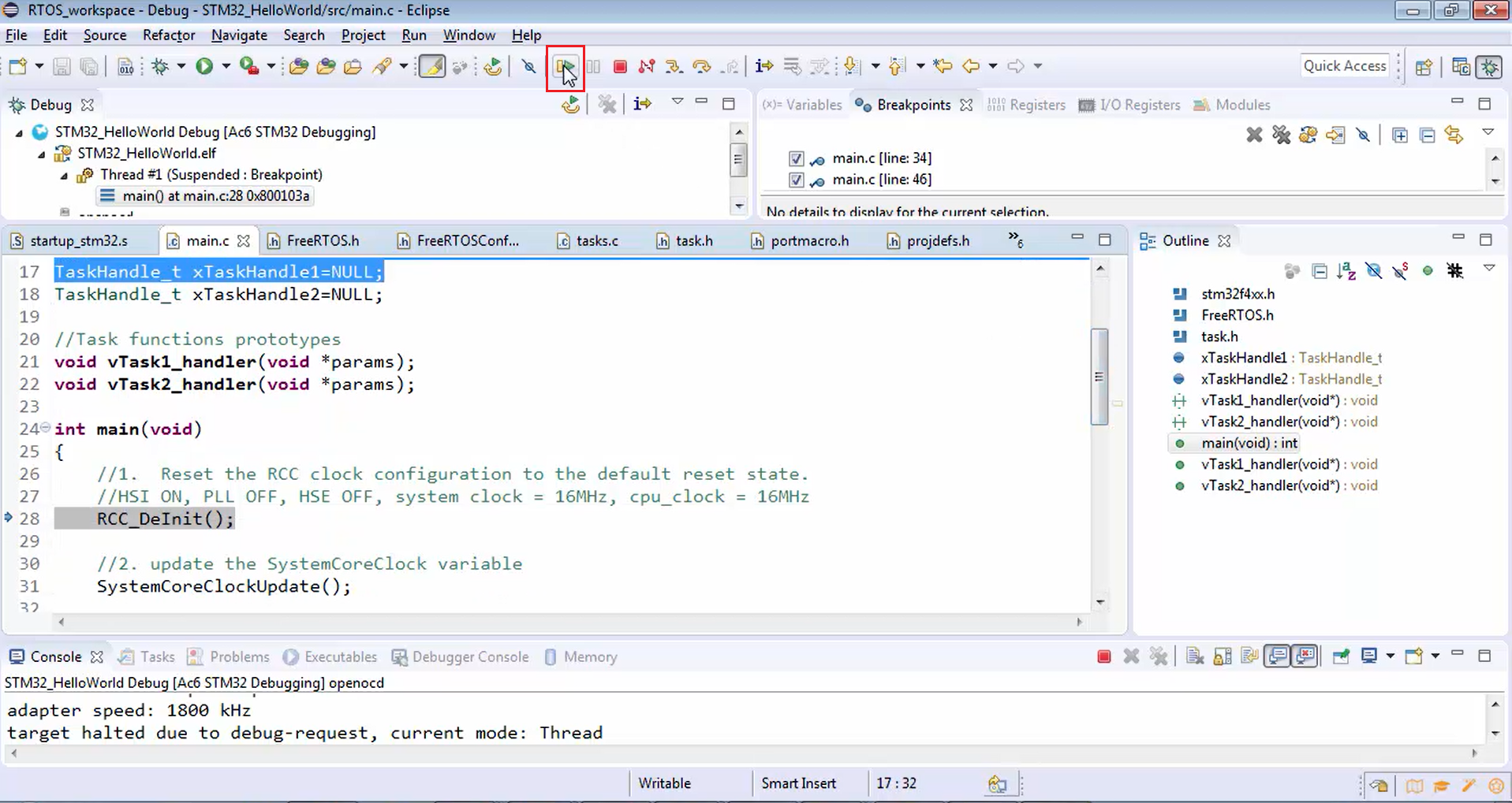 Exercise: Testing via debugger Part-1, Option to run the code