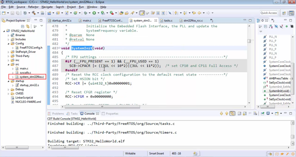 Exercise: Understanding MCU clock configuration Part-2 | FreeRTOS