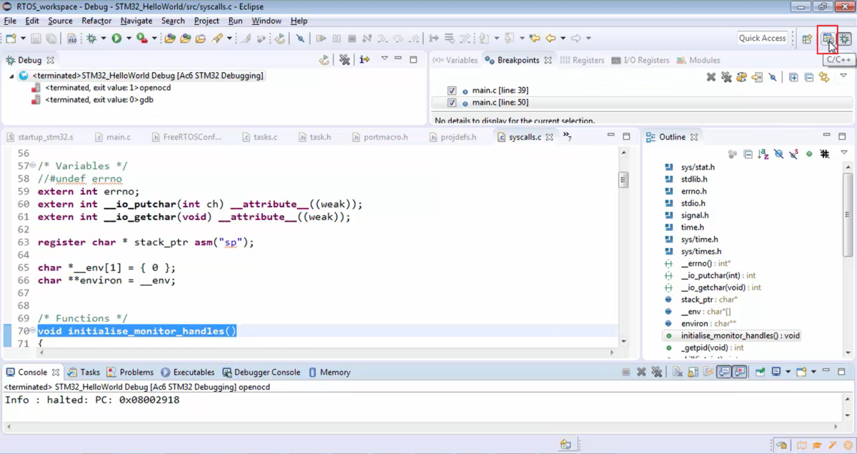 FreeRTOS Lecture 32 - Understanding ARM Semi-hosting feature