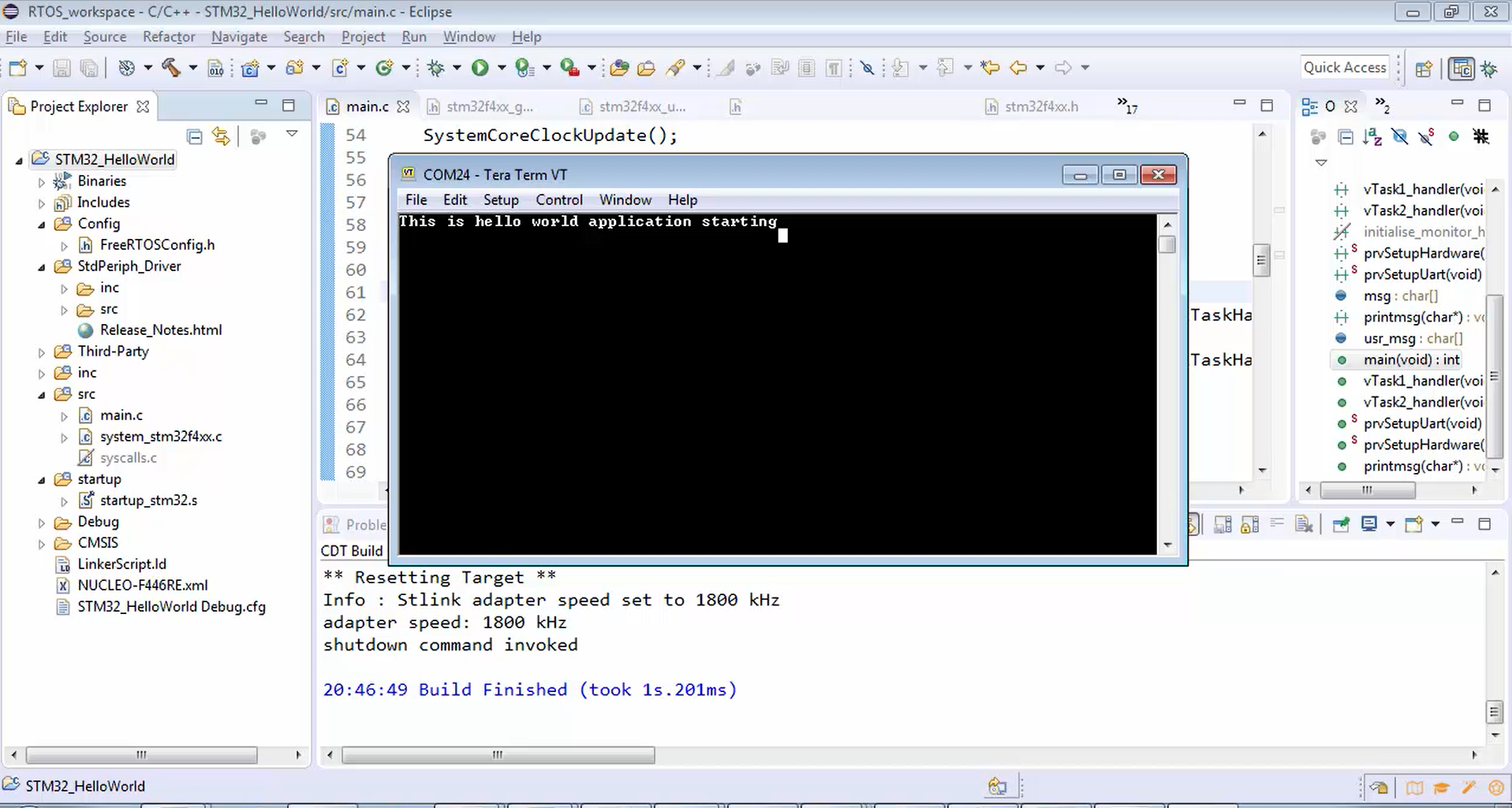 Figure 10. Output on the serial monitor software.