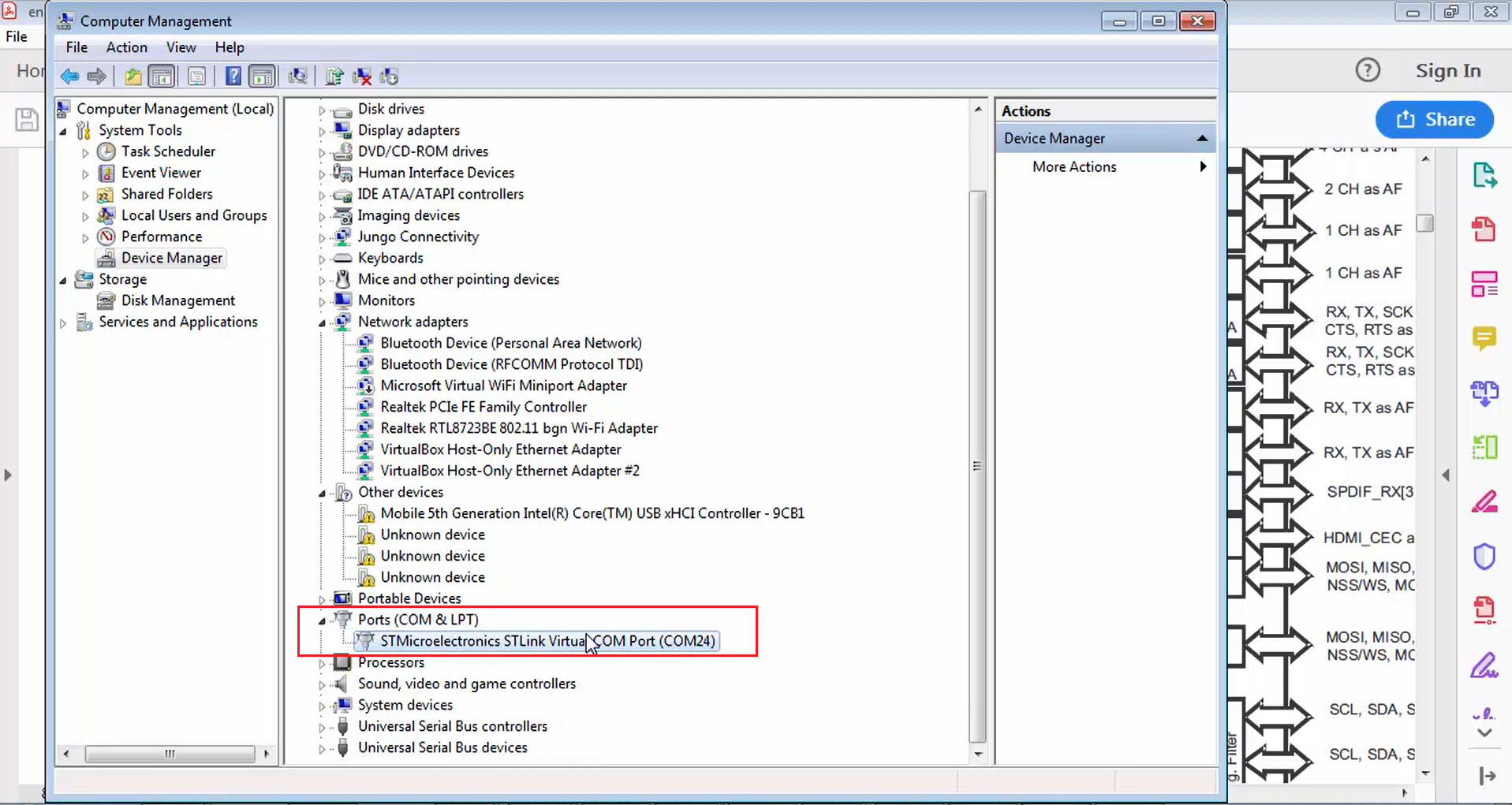Figure 2. Device manager.