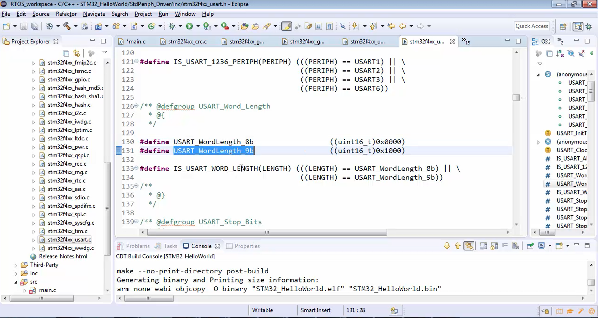 UART Parameter Inits