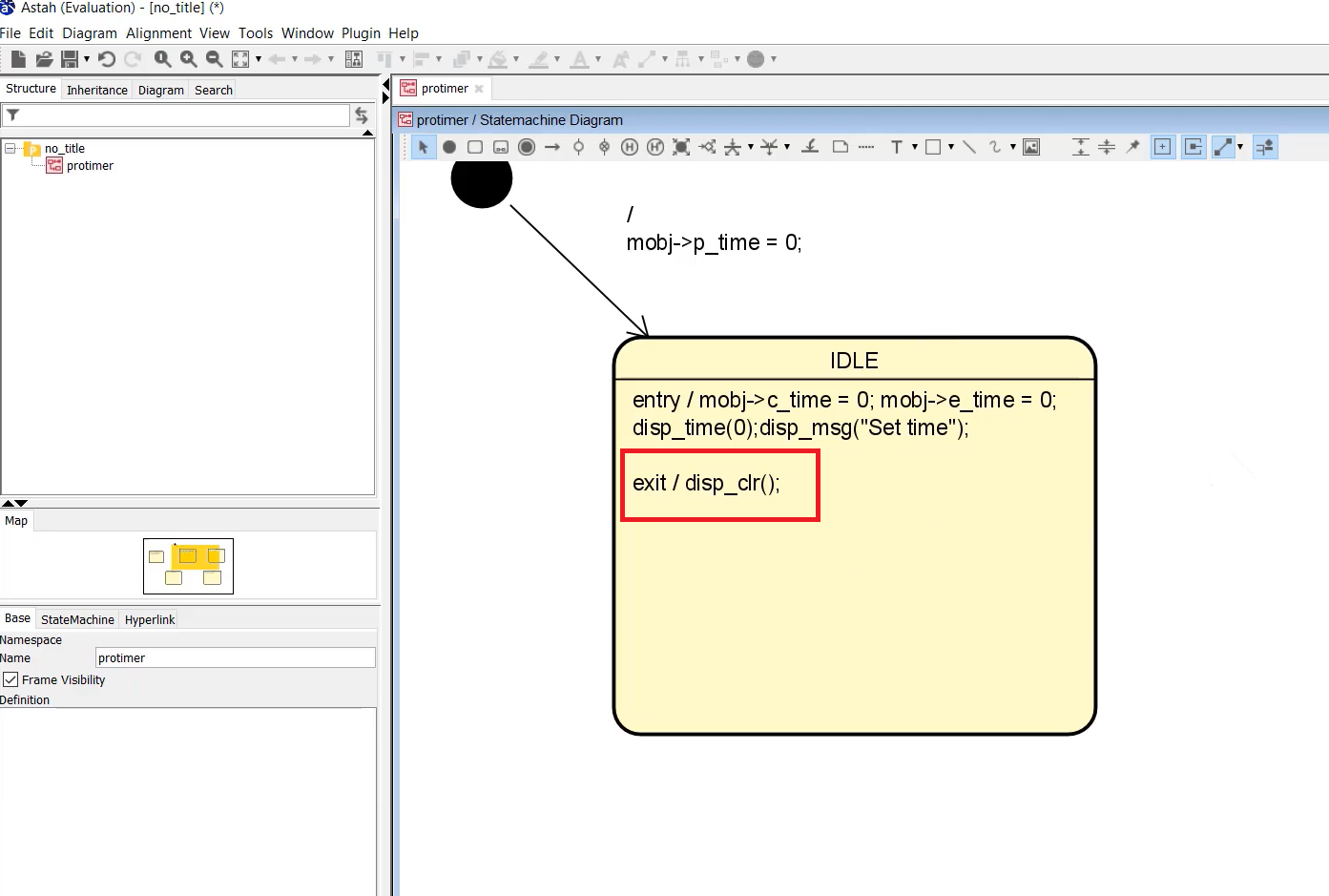 Entry and Exit actions