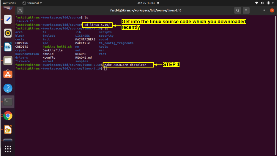 Linux kernel compilation