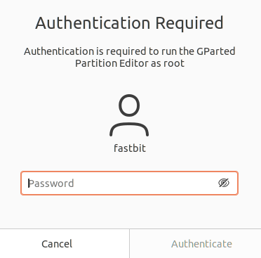 Figure 4. Authentication required window