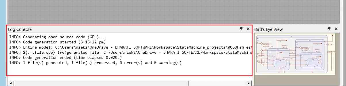 Figure 10. Generated file