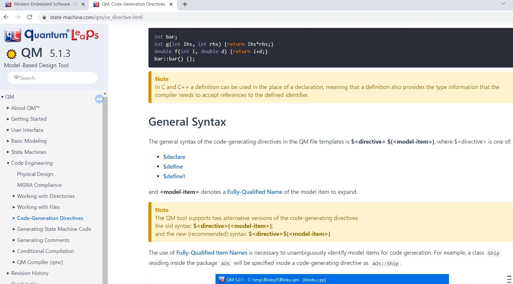 Figure 17. Code-Generation Directives