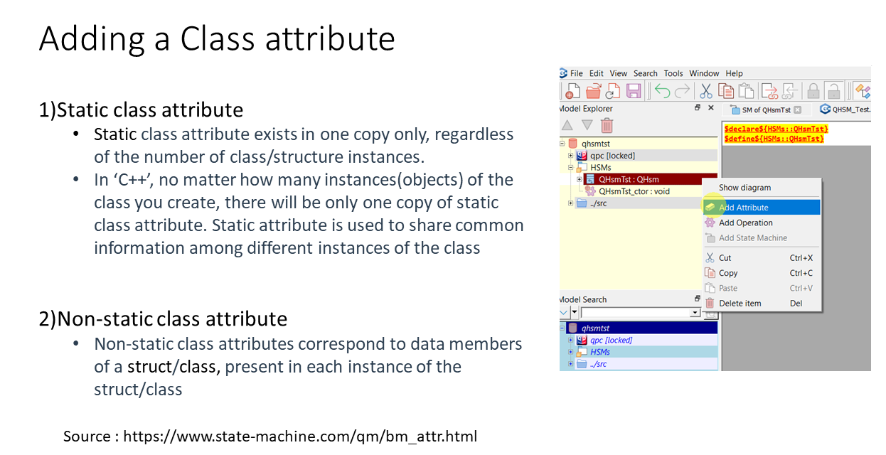 Figure 4. Adding a Class attribute