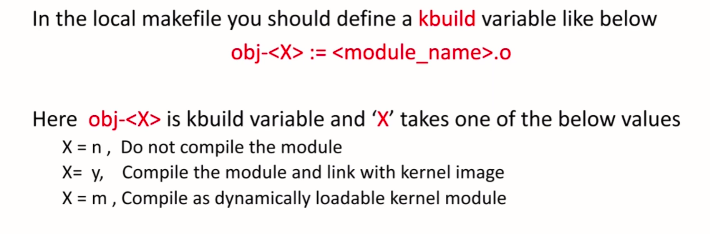 Building a linux kernel module