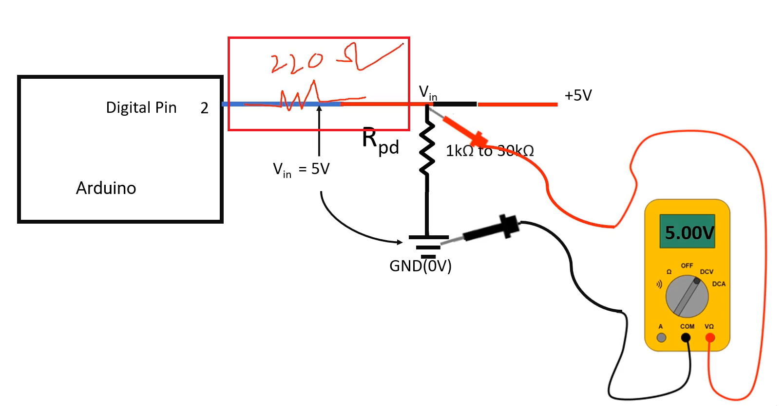 Implement a resistor in path