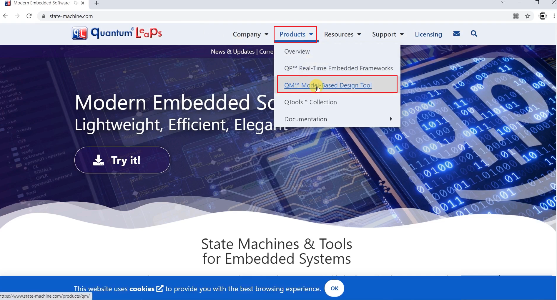 Figure 6. Download QM™ Model based design tool