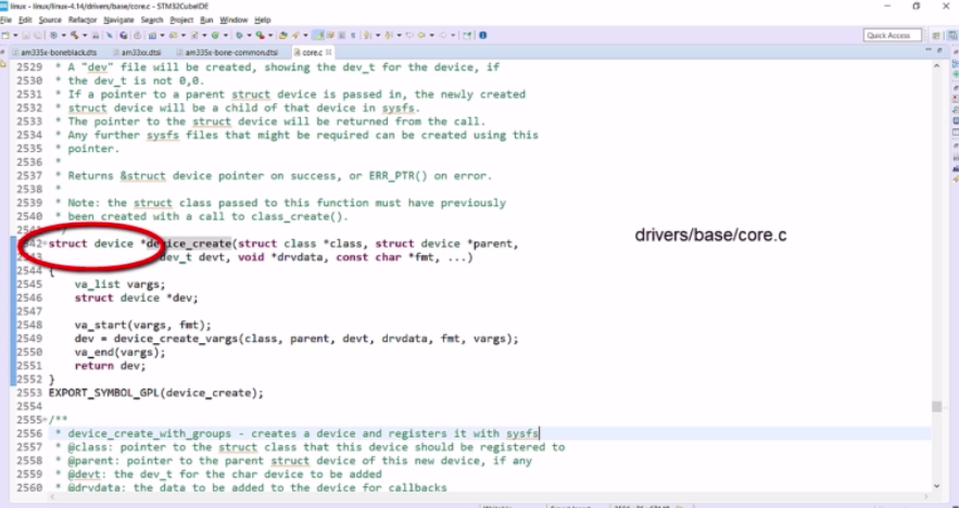 Figure 8. drivers/base/core.c