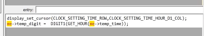 Implementing CLOCK_SETTING state part-1