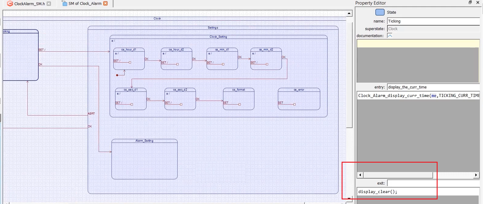 Implementing CLOCK_SETTING State Part 2: Managing Sub-states and User Interaction