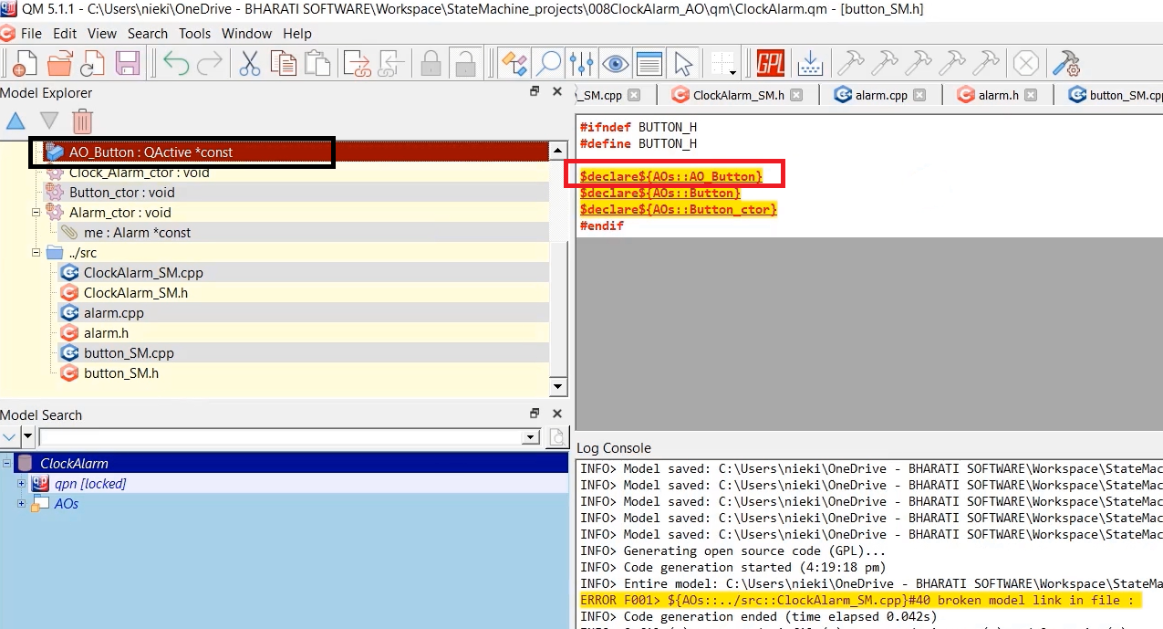 Implementation part 4 the source -ClockAlarm