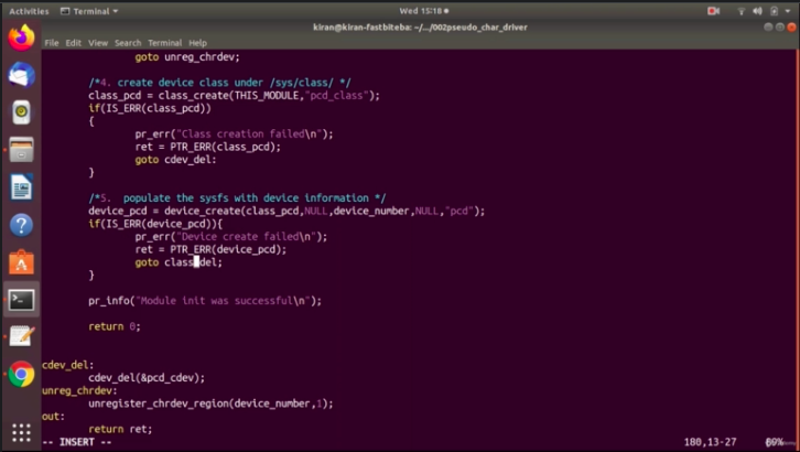 Figure 19. Error implementation in device create