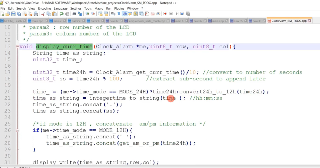 FSM Lecture 67: Exercise-007 Coding for the TICKING state