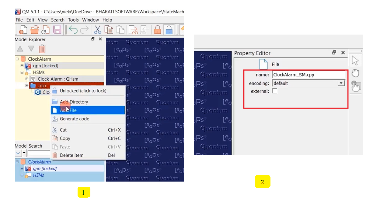 Figure 9. Adding a files to src directory