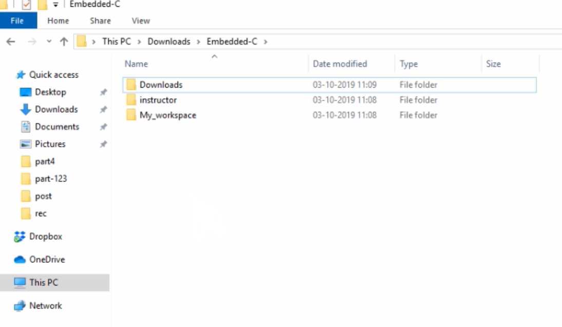 Embedded C folder