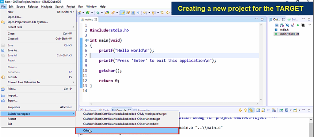 Creating an STM32CubeIDE Project for Target: Step-by-Step Guide