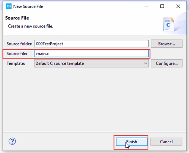 Figure 10. Add a source file